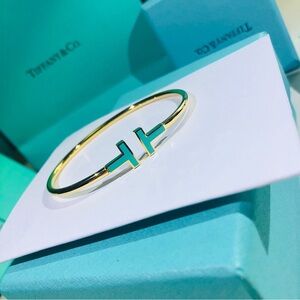 Tiffany & Co. Gold and Turquoise Bracelet